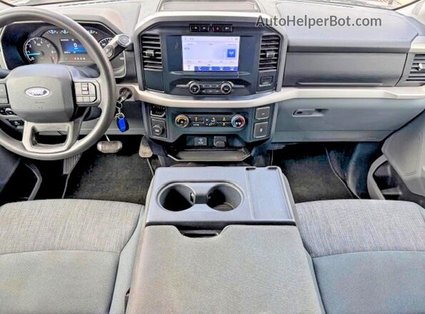 1FTEW1C86PKD23334 2023 FORD F150 Gray Вид щитка приладів