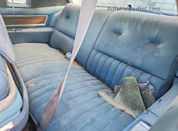 6L47520421187 1972 CADILLAC ELDORADO Blue უკანა სალონის ხედი