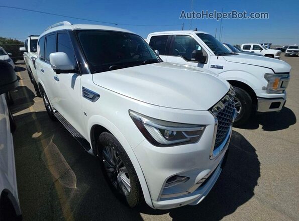 JN8AZ2NF2J9665101 2018 INFINITI QX80 Белый Задняя левая четверть