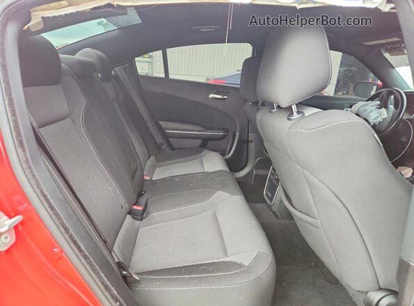 2C3CDXBG3NH258718 2022 DODGE CHARGER Red Rear interior view