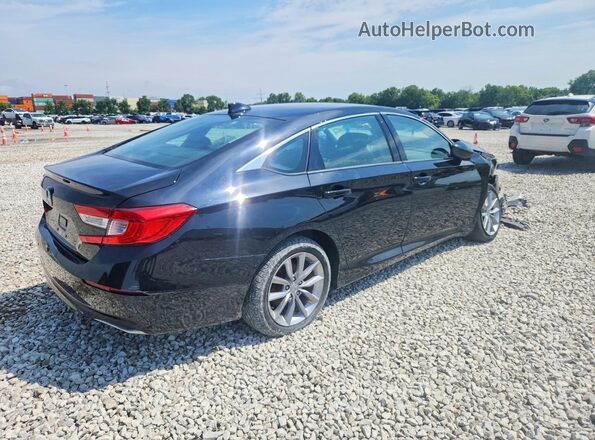 1HGCV1F12MA086689 2021 HONDA ACCORD Black Передня права чверть
