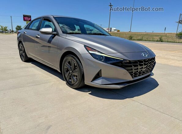 KMHLM4AG3MU192044 2021 HYUNDAI ELANTRA Gray Trasero izquierdo