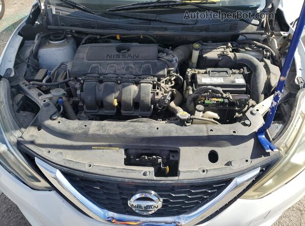 3N1AB7AP8JY341997 2018 NISSAN SENTRA White Engine compartment view