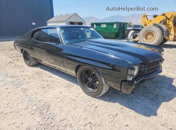 136371L131738 1971 CHEVROLET CHEVELLE Черный Передняя правая четверть