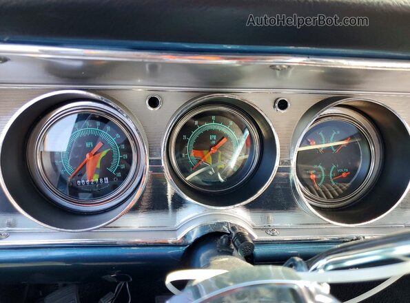 136805Z145847 1965 CHEVROLET EL Синий Вид щитка приборов