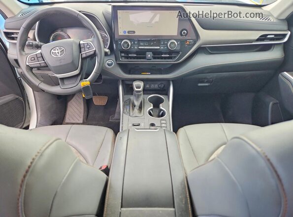 5TDABRCH6PS581340 2023 TOYOTA HIGHLANDER White Вид щитка приладів