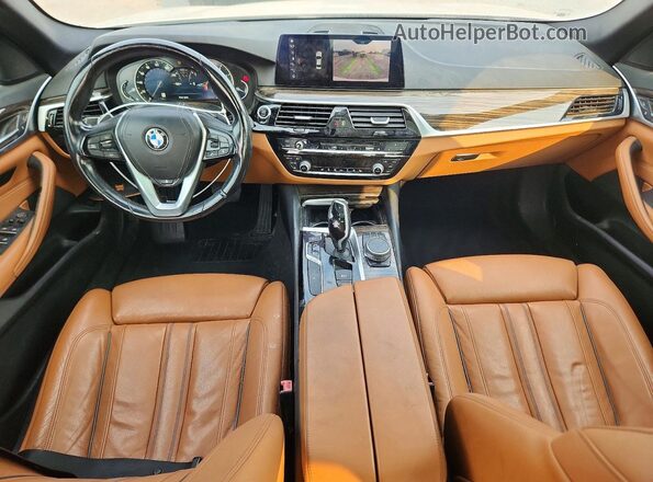 WBAJA5C51KBX87809 2019 BMW 5 SERIES White Вид щитка приладів