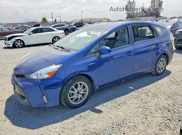 JTDZN3EU7GJ051392 2016 TOYOTA PRIUS Blue Задня ліва чверть