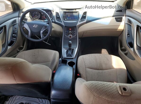 5NPDH4AE9GH772022 2016 HYUNDAI ELANTRA Белый Вид щитка приборов