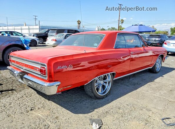 138375A149510 1965 CHEVROLET MALIBU Красный Задняя правая четверть