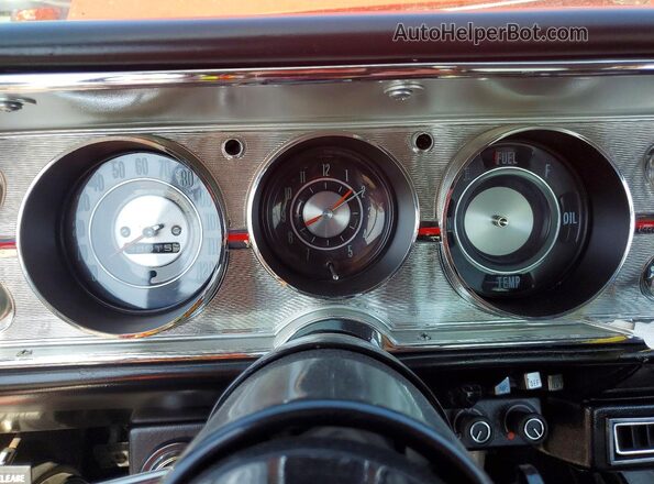 138375A149510 1965 CHEVROLET MALIBU Красный Вид щитка приборов