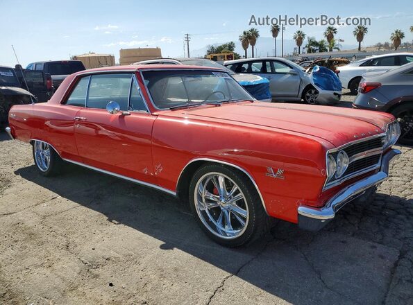 138375A149510 1965 CHEVROLET MALIBU Красный Передняя правая четверть