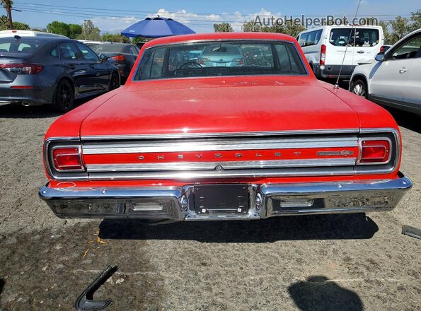 138375A149510 1965 CHEVROLET MALIBU Красный Вид сзади
