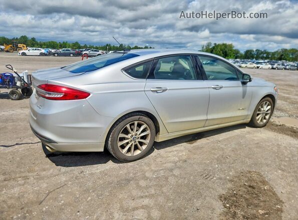 3FA6P0LU6HR381178 2017 FORD FUSION Silver Передня права чверть