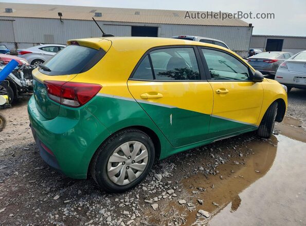 3KPA25AB8JE119984 2018 KIA RIO Yellow Delantero derecho