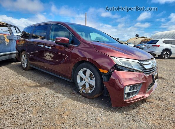 5FNRL6H54LB004561 2020 HONDA ODYSSEY Maroon Vista frontal