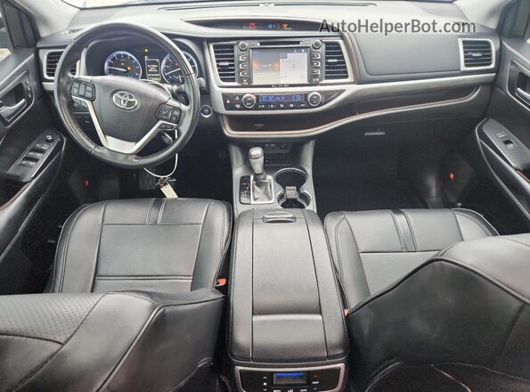 5TDYZRFH0KS345135 2019 TOYOTA HIGHLANDER White ხელსაწყოთა პანელის ხედი