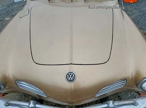 1412743791 1971 VOLKSWAGEN KARMANGHIA Gold Вид задньої частини салону