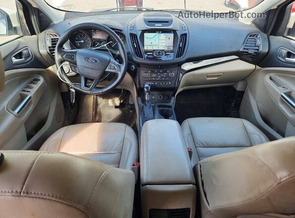 1FMCU9J98HUE21600 2017 FORD ESCAPE White Instrument cluster view