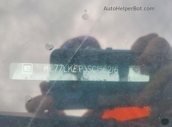 KL77LKEP3SC156216 2025 CHEVROLET TRAX Green VIN კოდის სტიკერის ხედი