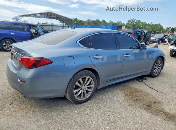 JN1BY1AP5JM181175 2018 INFINITI Q70 Blue Delantero derecho