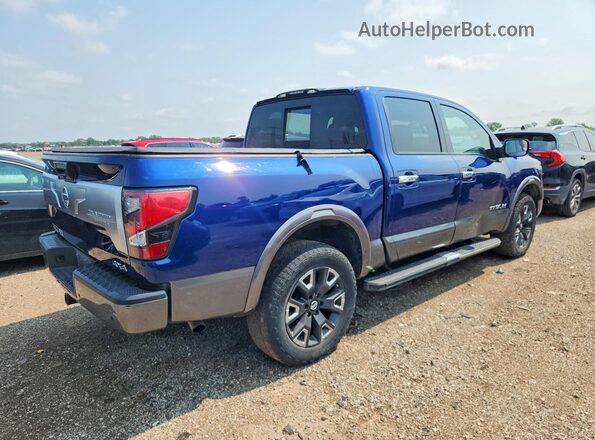1N6AA1ED1MN523889 2021 NISSAN TITAN Blue Przód prawy