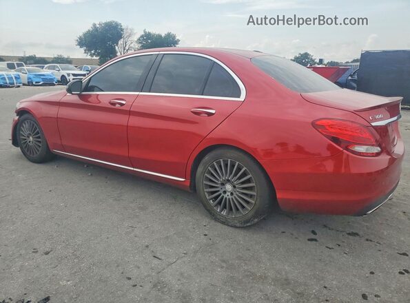 55SWF4JB2GU125155 2016 MERCEDES-BENZ C Red Հետևի աջ