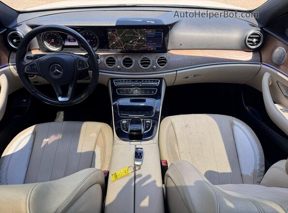 WDDZF4JB4HA198641 2017 MERCEDES-BENZ E-CLASS White უკანა სავარძლების ხედი