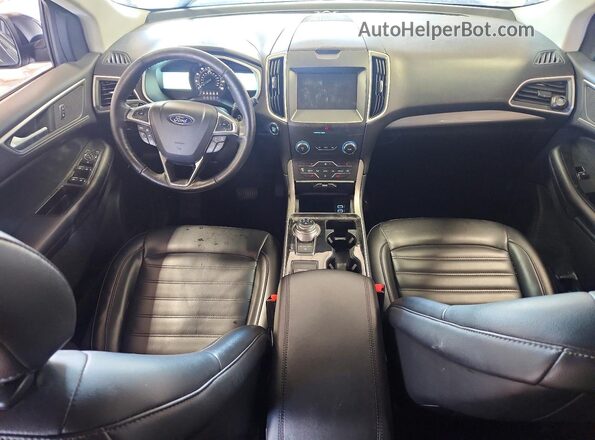 2FMPK4J95KBC26190 2019 FORD EDGE Black Вид щитка приладів