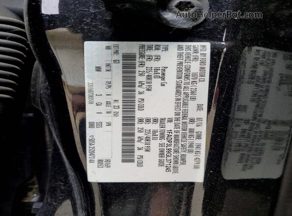 1FADP3L99GL371245 2016 FORD FOCUS Black Панорамний вид салону 360°