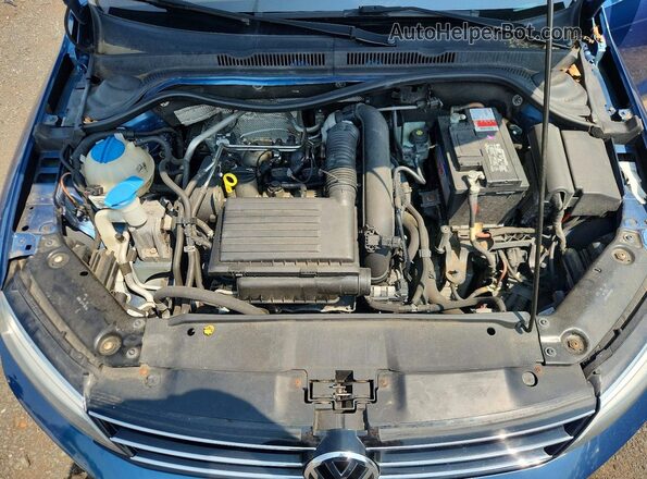3VW267AJXGM292655 2016 VOLKSWAGEN JETTA Blue Вид підкапотного простору