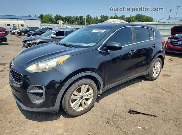 KNDPM3AC3H7234035 2017 KIA SPORTAGE Black Հետևի ձախ