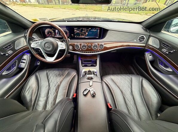 WDDUG8GB9JA419498 2018 MERCEDES-BENZ S Black Vista del cuadro de instrumentos