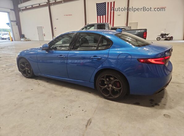 ZARFAEEN4J7579825 2018 ALFA ROMEO GIULIA Blue Задня права чверть