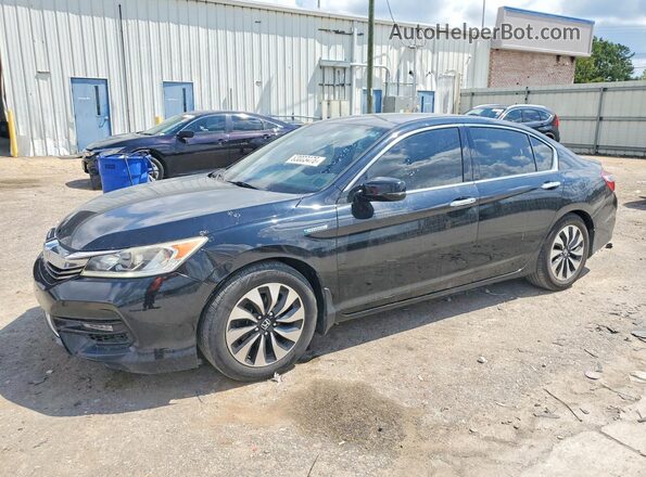 JHMCR6F35HC007820 2017 HONDA ACCORD Black Задня ліва чверть