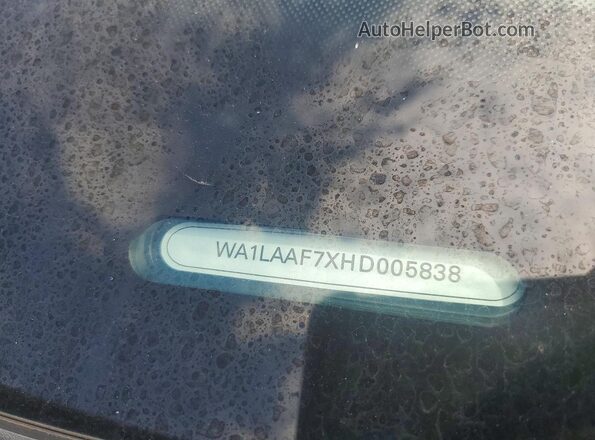 WA1LAAF7XHD005838 2017 AUDI Q7 Silver Панорамний вид салону 360°