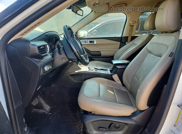 1FMSK7FH9LGB68333 2020 FORD EXPLORER White Widok deski rozdzielczej