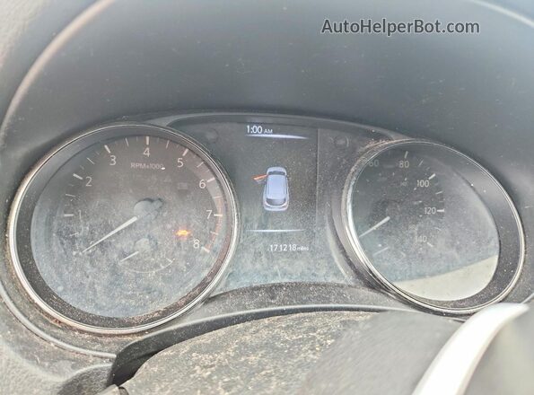 JN1BJ1CR6JW287206 2018 NISSAN ROGUE Black Widok tylnych siedzeń
