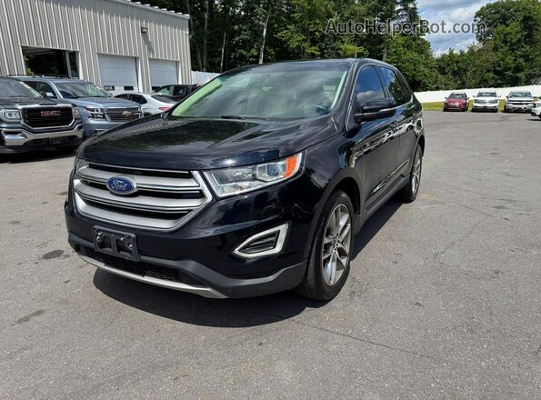 2FMPK4K95HBB18756 2017 FORD EDGE Black უკანა მარცხენა