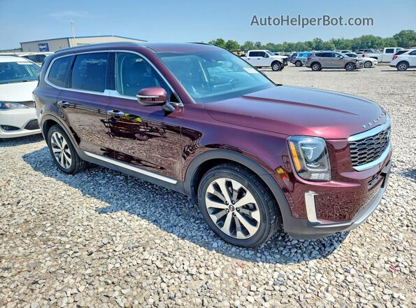 5XYP64HC6LG029522 2020 KIA TELLURIDE Burgundy Вид спереду