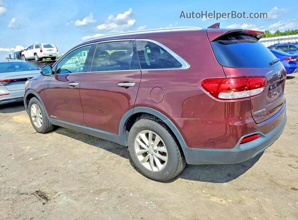 5XYPGDA50HG321540 2017 KIA SORENTO Maroon Հետևի աջ