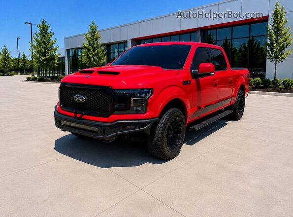 1FTEW1E43KKF31769 2019 FORD F150 Red Trasero derecho