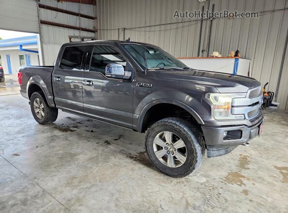 1FTEW1E46KFB21041 2019 FORD F150 Gray Դիմացի տեսք