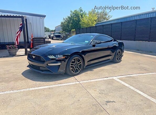 1FA6P8TH9N5105447 2022 FORD MUSTANG Black Задня права чверть