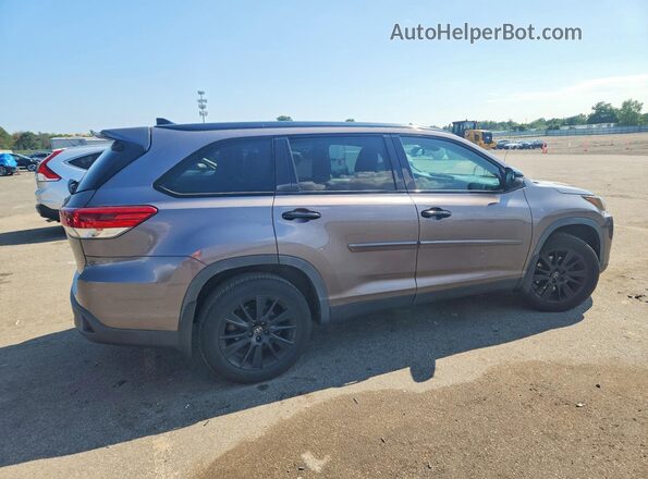 5TDJZRFH2KS963638 2019 TOYOTA HIGHLANDER Gray Առջևի աջ