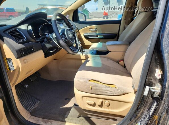 KNDMB5C14G6088507 2016 KIA SEDONA Черный Вид панели приборов