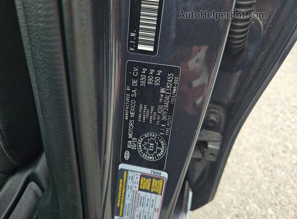 3KPF24AD4LE182455 2020 KIA FORTE Серый Вид задней части салона