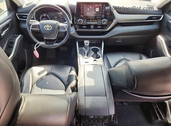5TDGARAH0LS500214 2020 TOYOTA HIGHLANDER Blue Instrument cluster view
