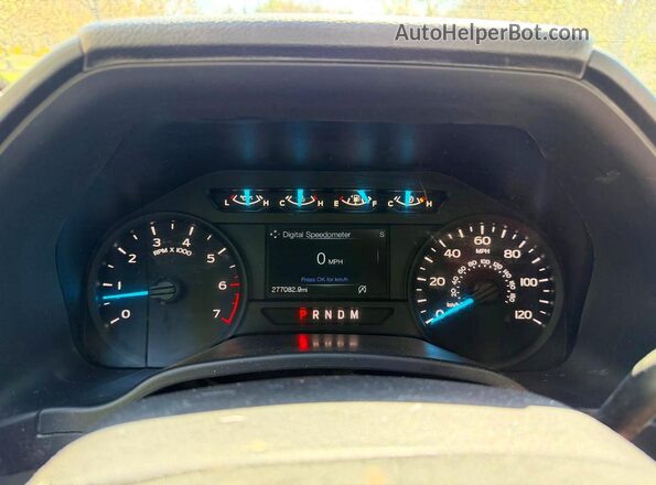 1FTEX1EP4KFA03349 2019 FORD F150 Белый Вид щитка приборов