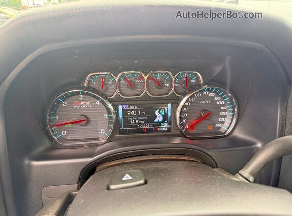 1GCVKREC0GZ404235 2016 CHEVROLET SILVERADO White Vista del cuadro de instrumentos